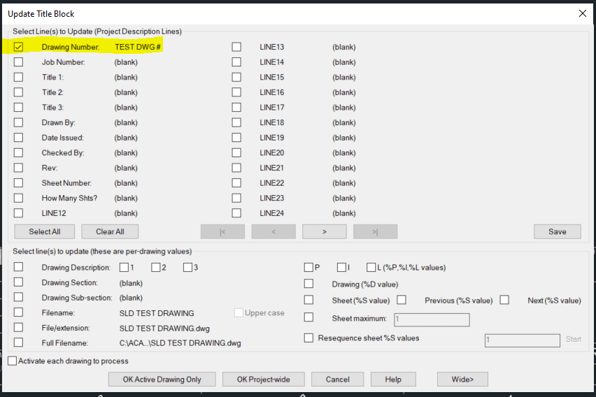 Solved Title block attributes won't update after I edit the project