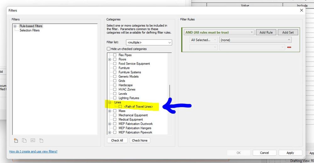 RuleBased View Filter LINES Autodesk Community