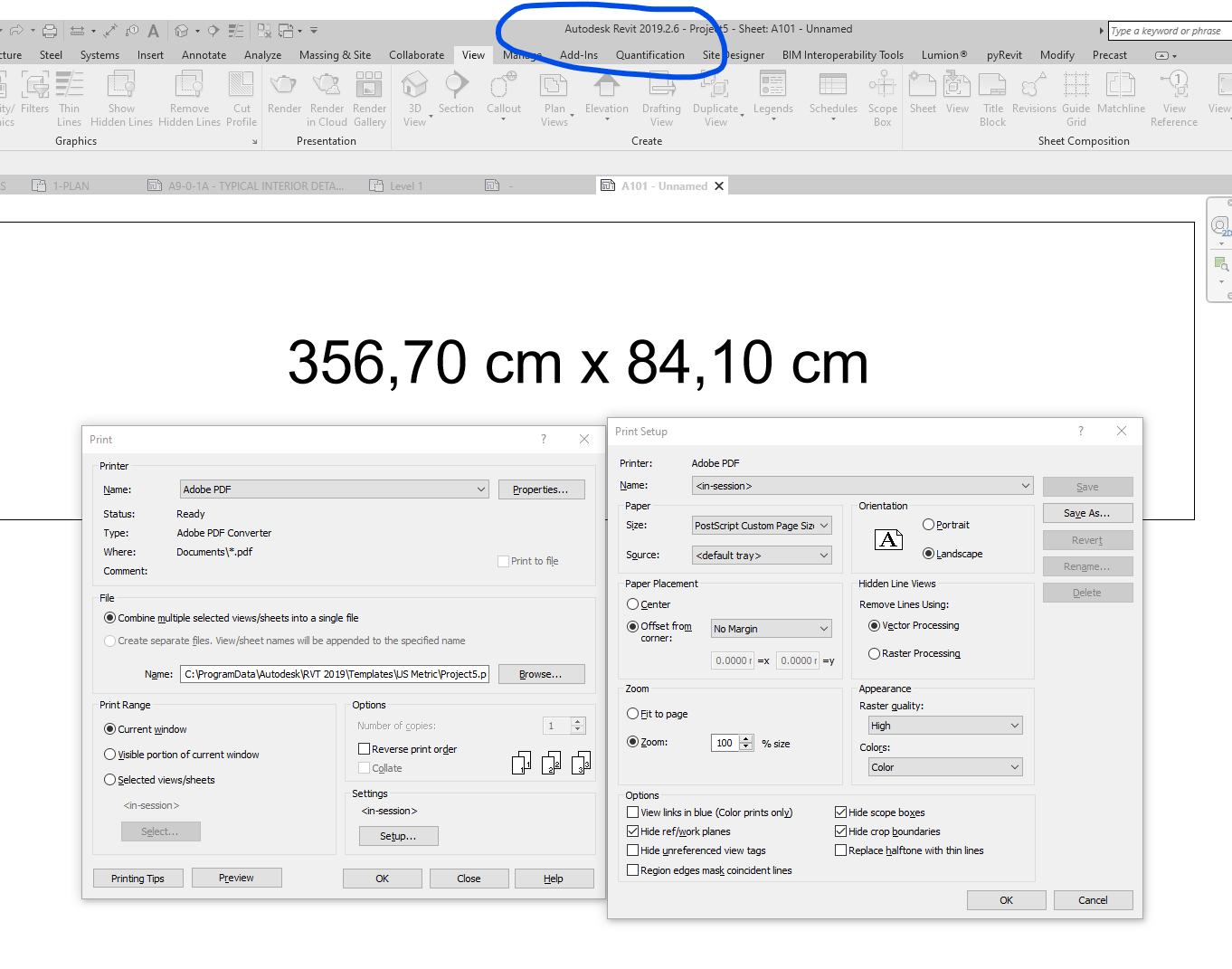 Revit cant handle our largest sheet size Autodesk Community