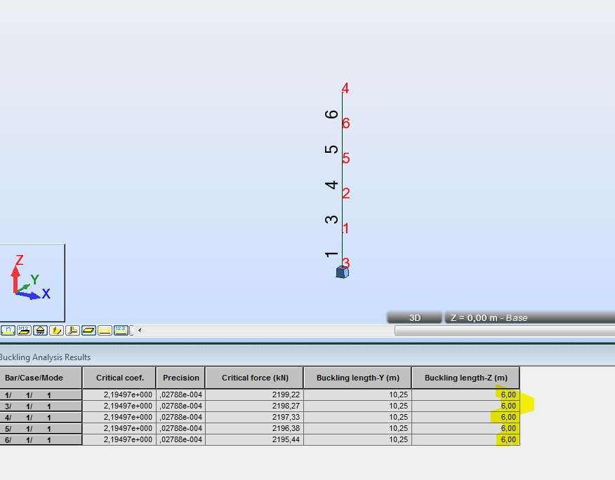 Solved Robot Buckling length/critical load calculation Autodesk