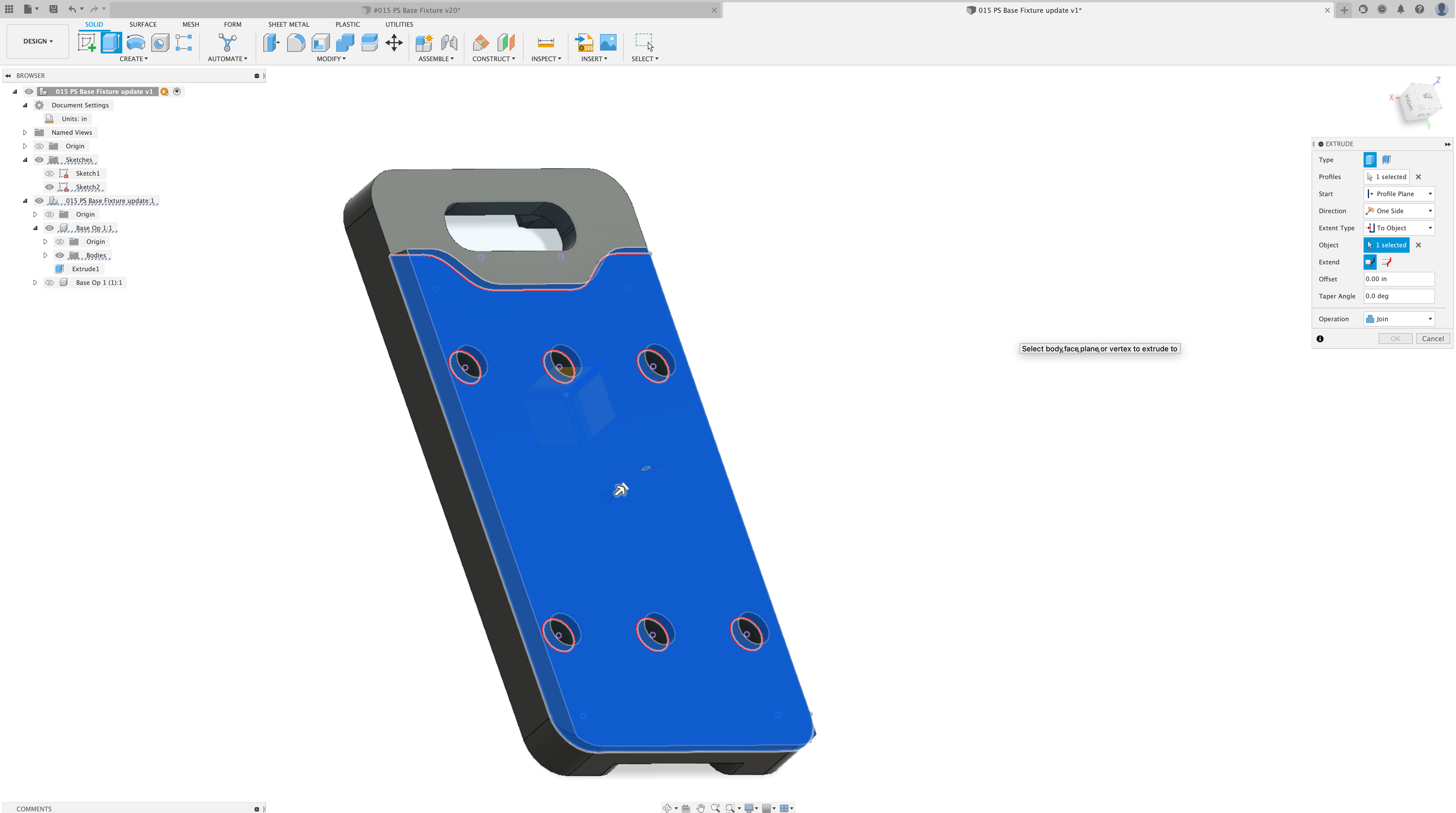 Solved Fusion360 won't let me edit my extrusion Autodesk Community