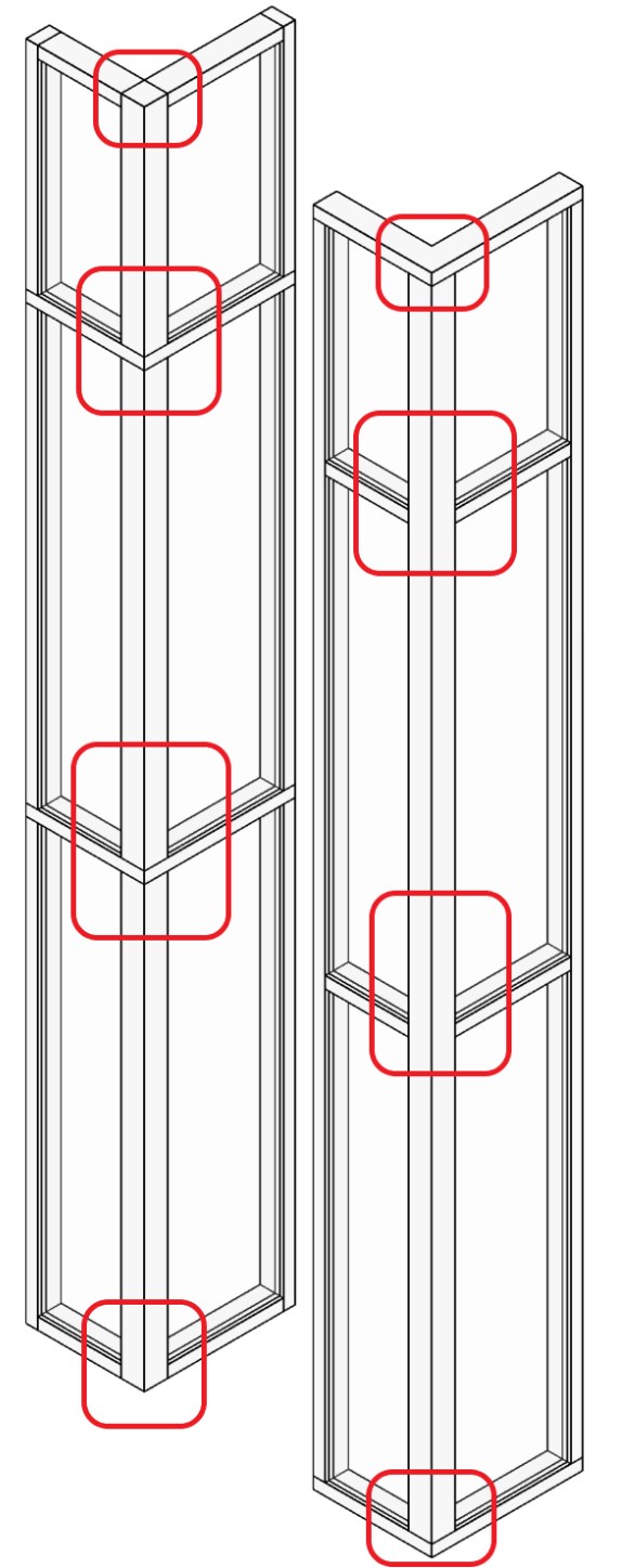 Curtain Wall Corners in Revit 2023