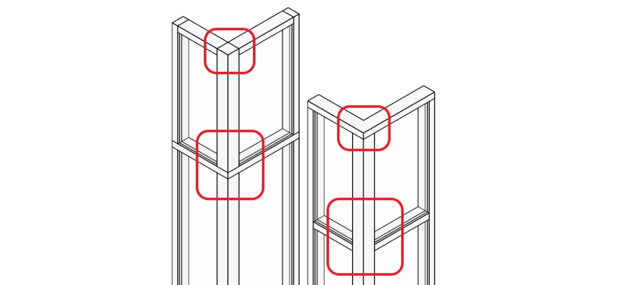Curtain Wall Corners in Revit 2023