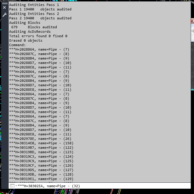 Pipe networks listing oddity at command line Autodesk Community