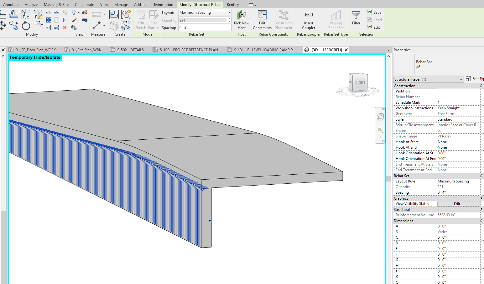 Free Form Rebar along Sloped Wall Autodesk Community
