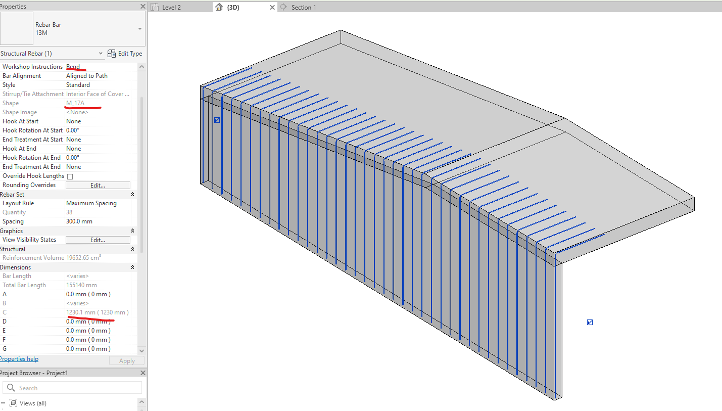 Free Form Rebar along Sloped Wall Autodesk Community