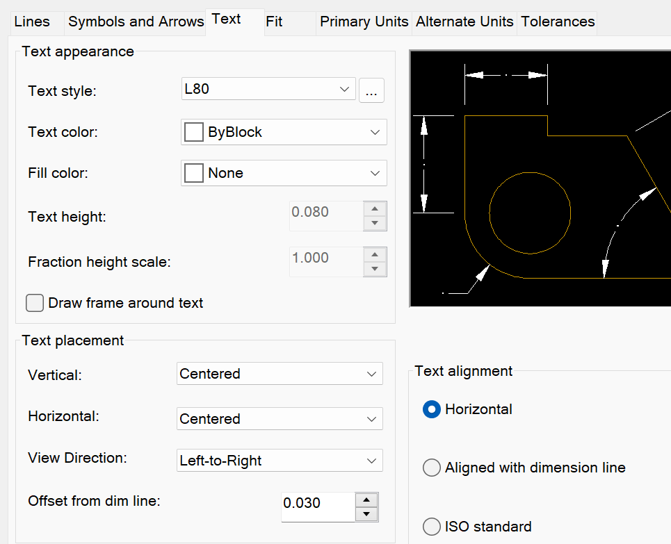 Solved Radius dimension settings Autodesk Community