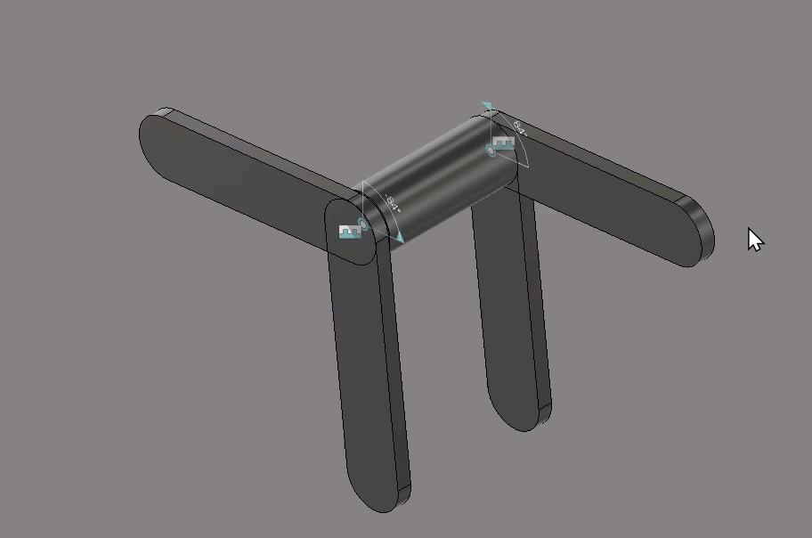 Solved Linking two joints to rotate via a connecting rod / axle