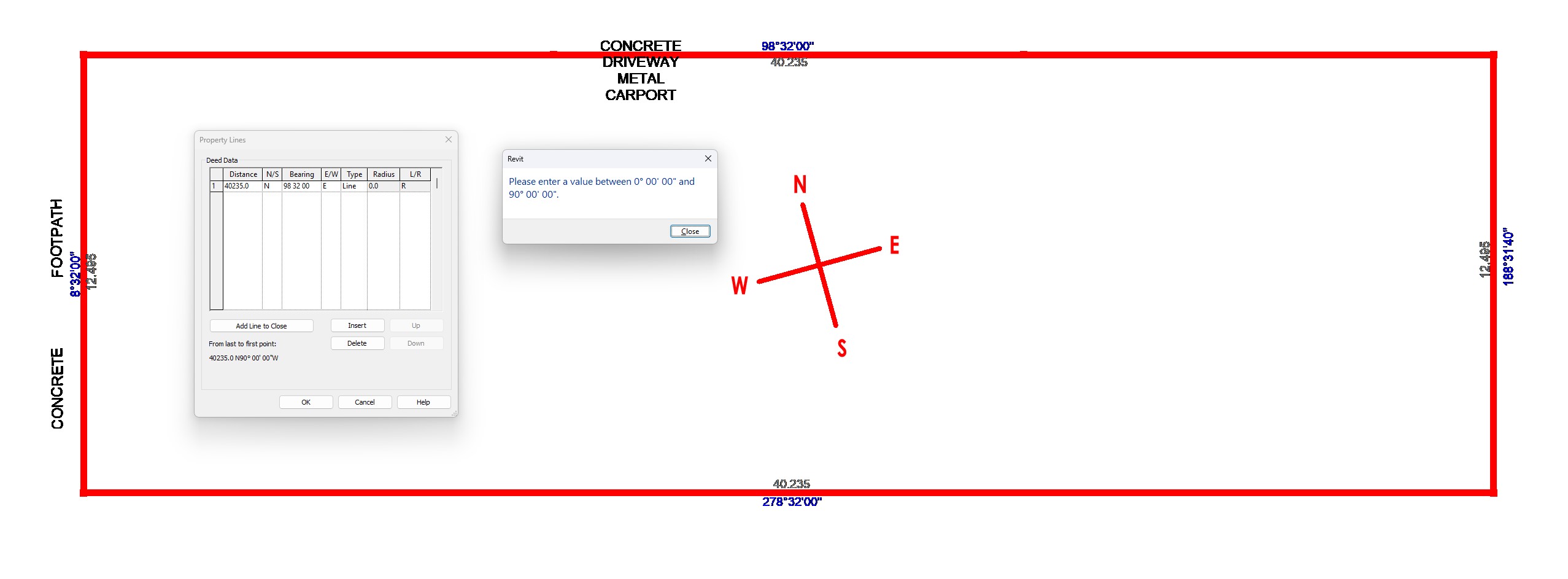 Property line bearings Autodesk Community