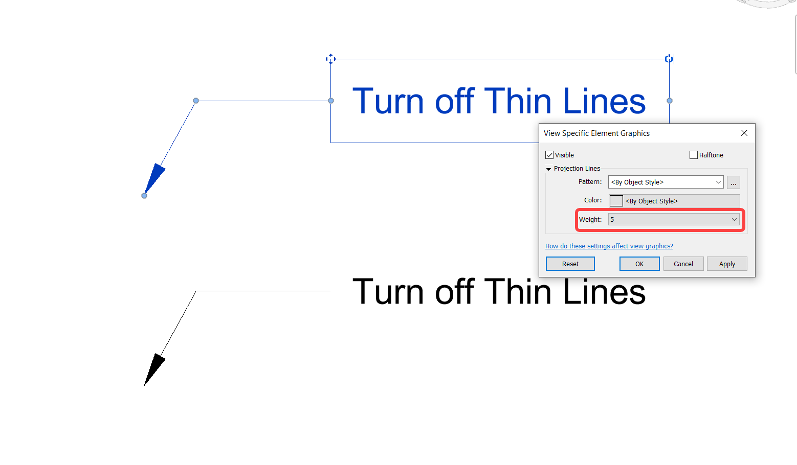 I can't change text leader line weight. Autodesk Community