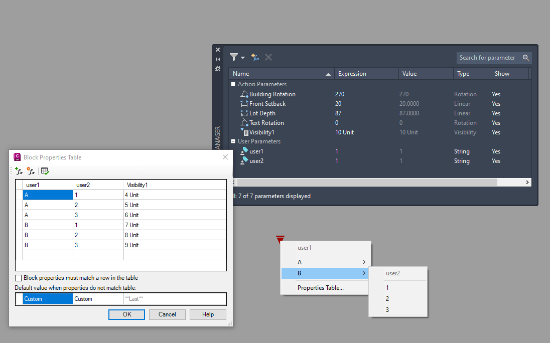 Block Properties Table and Visibility States Autodesk Community
