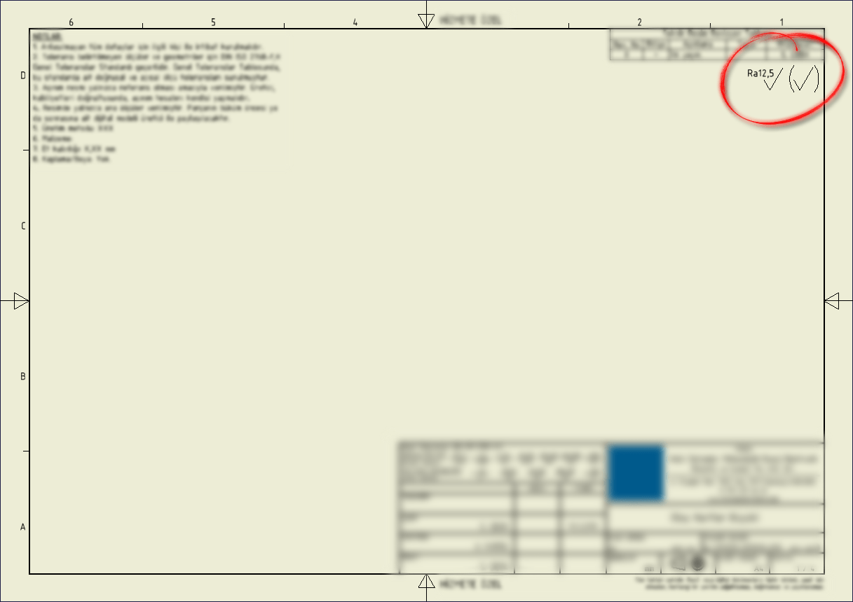 Majority Surface Roughness Symbol in Drawing Templates Autodesk Community