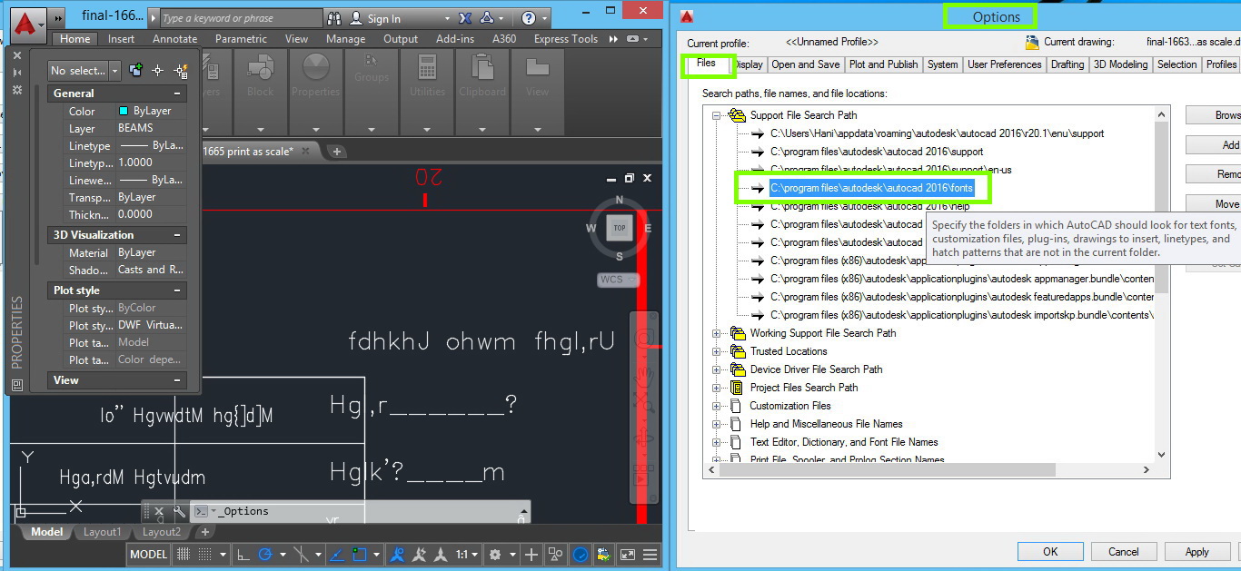 AutoCAD 2016 does not read Arabic Font with XARBstyle