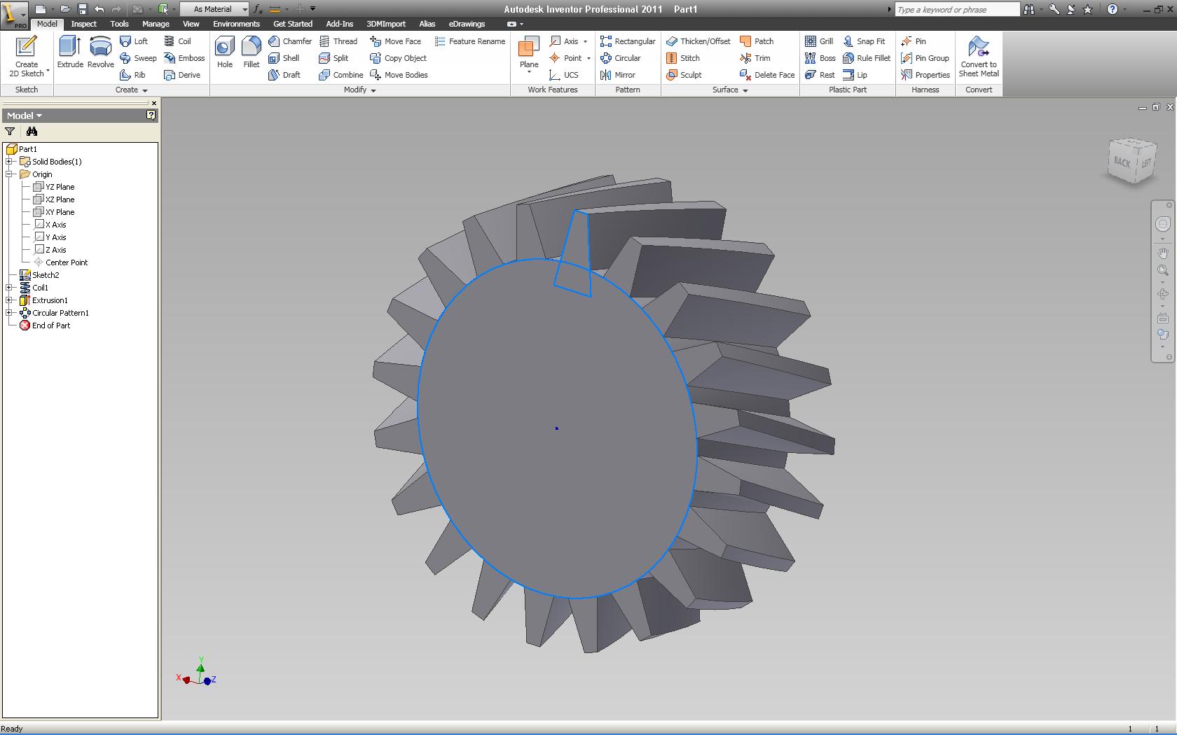 Solved Helical Gear in inventor Autodesk Community