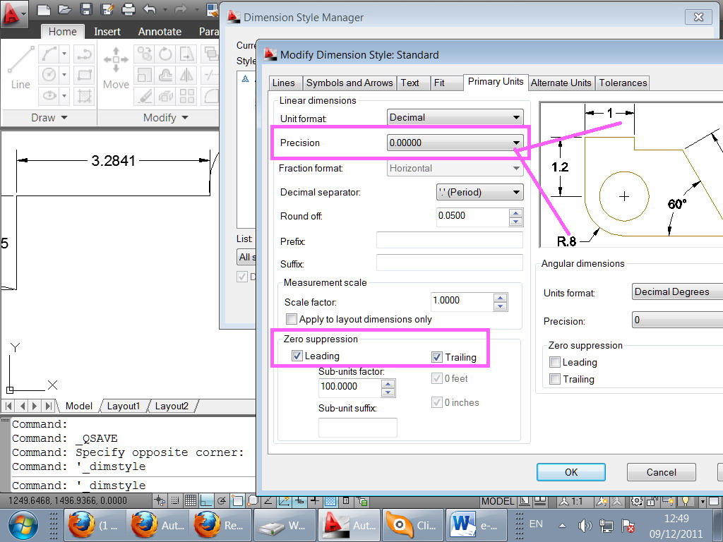 Solved Changing the “Precision” of “Linear Dimension” in