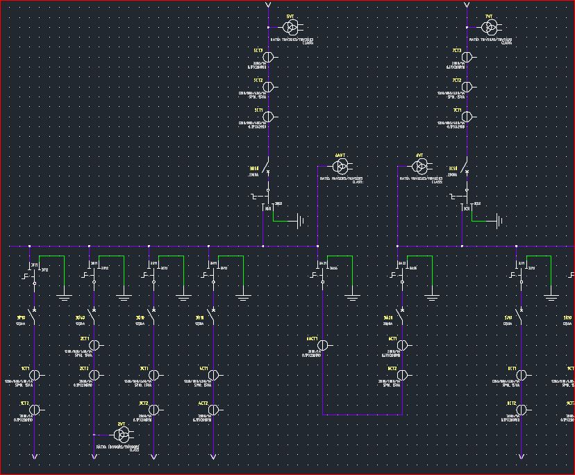 Autocad Electrical Tutoring High Voltage Substation Single Line