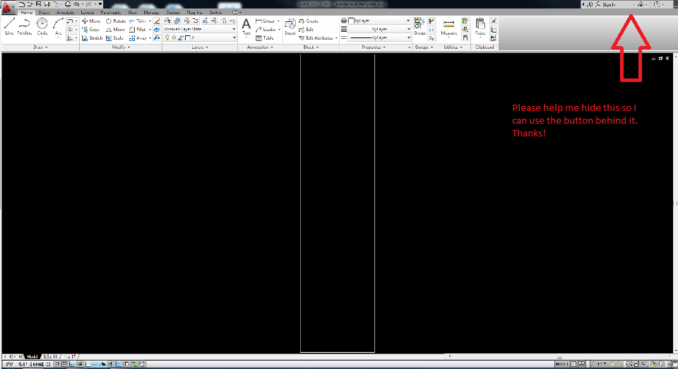 Solved Hide the Help Bar Autodesk Community