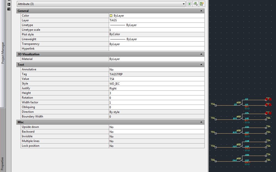 Attribute text height modification without reselecting Justification