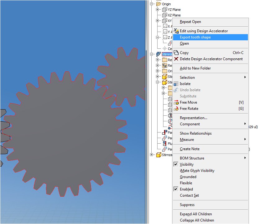 Solved How to generate an appropriate spur gear