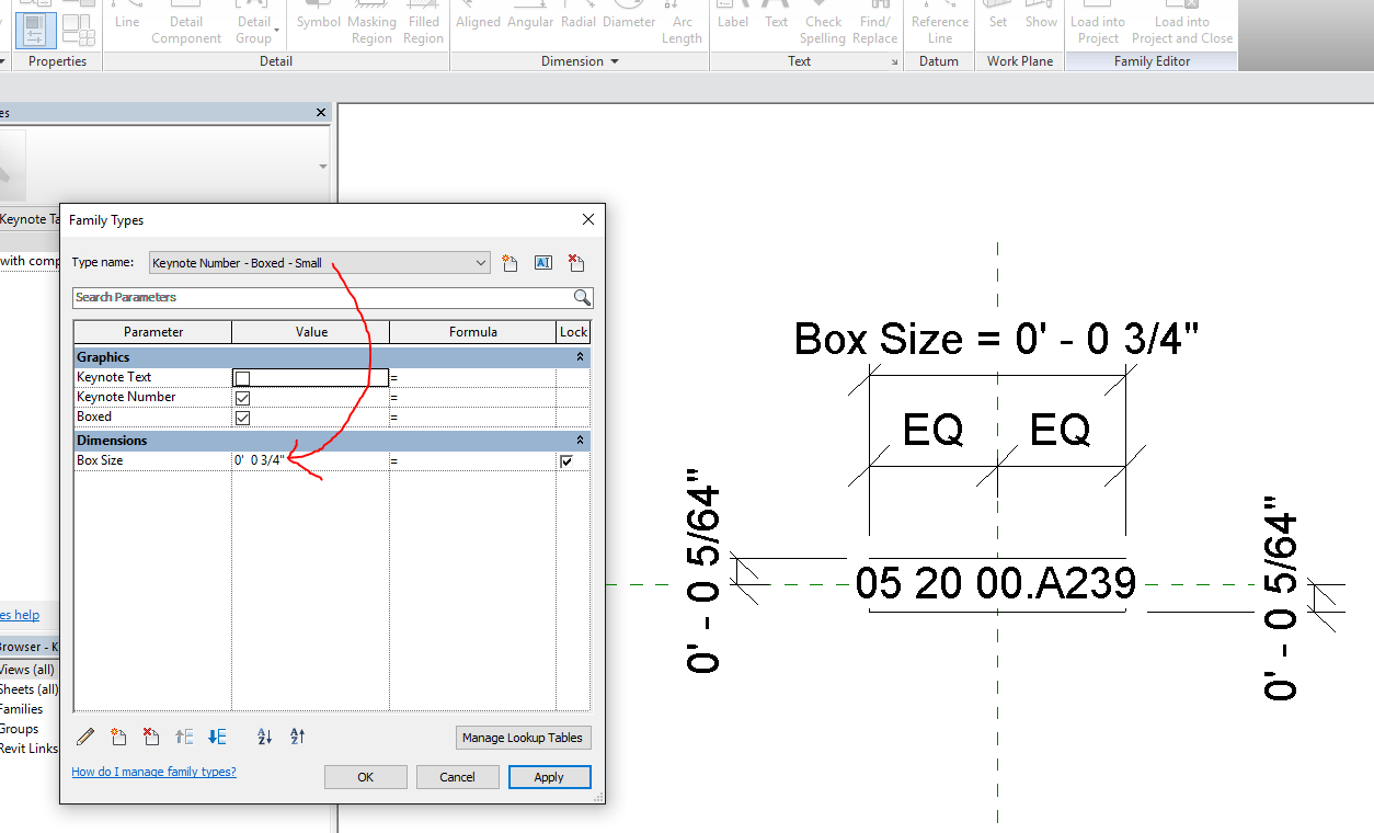 Solved Keynote Text Size Autodesk Community