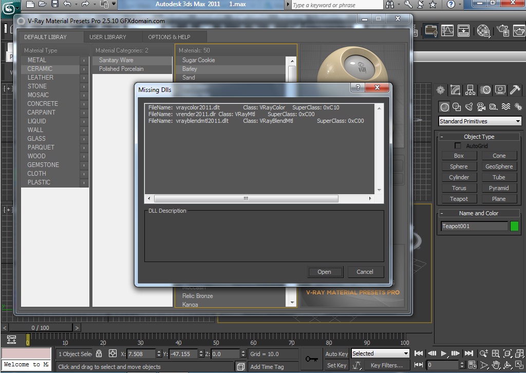 VRay 2.5.10 Missing DLLs with 3ds Max 2011 Autodesk Community