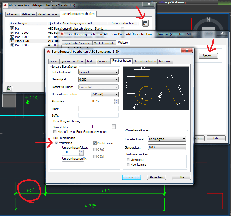 Gelöst AutoCAD 2016 Bemaßungstil mit Hochzahlen Autodesk Community