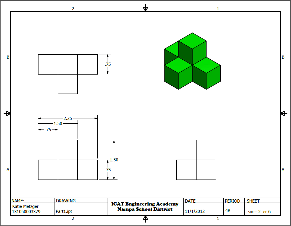 Drawing Isometric and multiview on one sheet of paper Autodesk Community