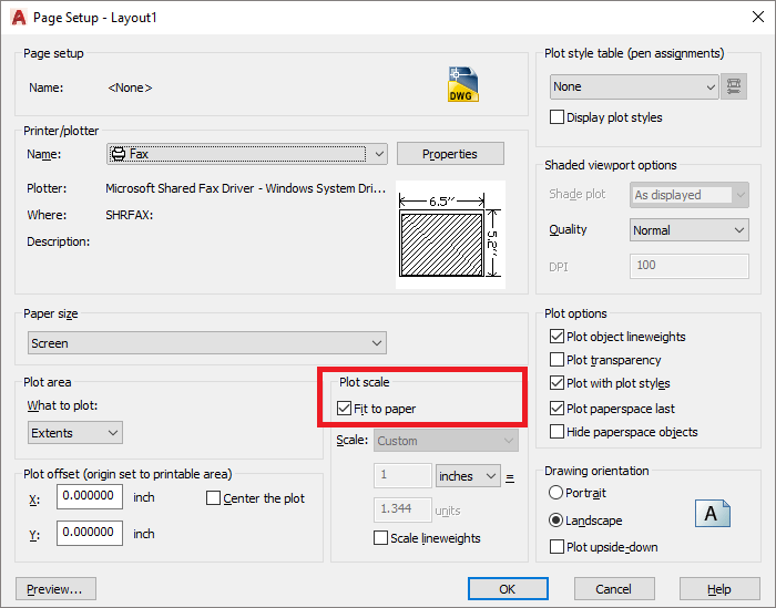 Solved Adjusting Margins in paper sizes for AutoCAD
