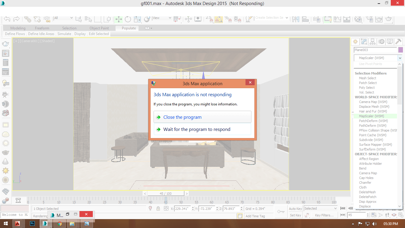 3ds max 2015 not responding Autodesk Community
