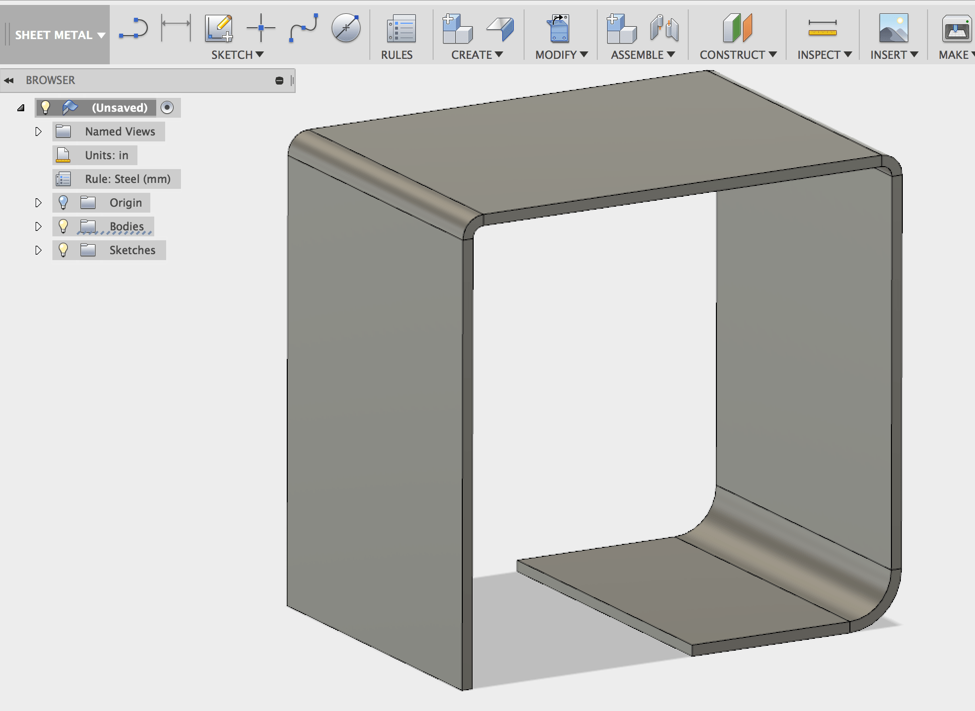 Solved Sheet metal Modify bend radius Autodesk Community