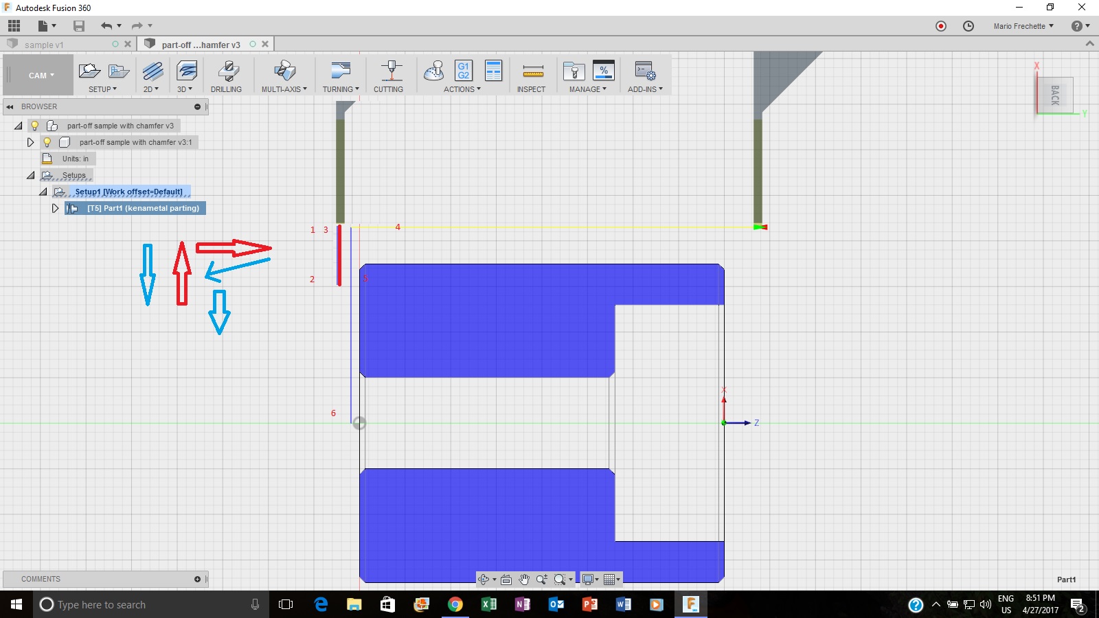 Fusion 360 Turning Chamfer / Parting Autodesk Community