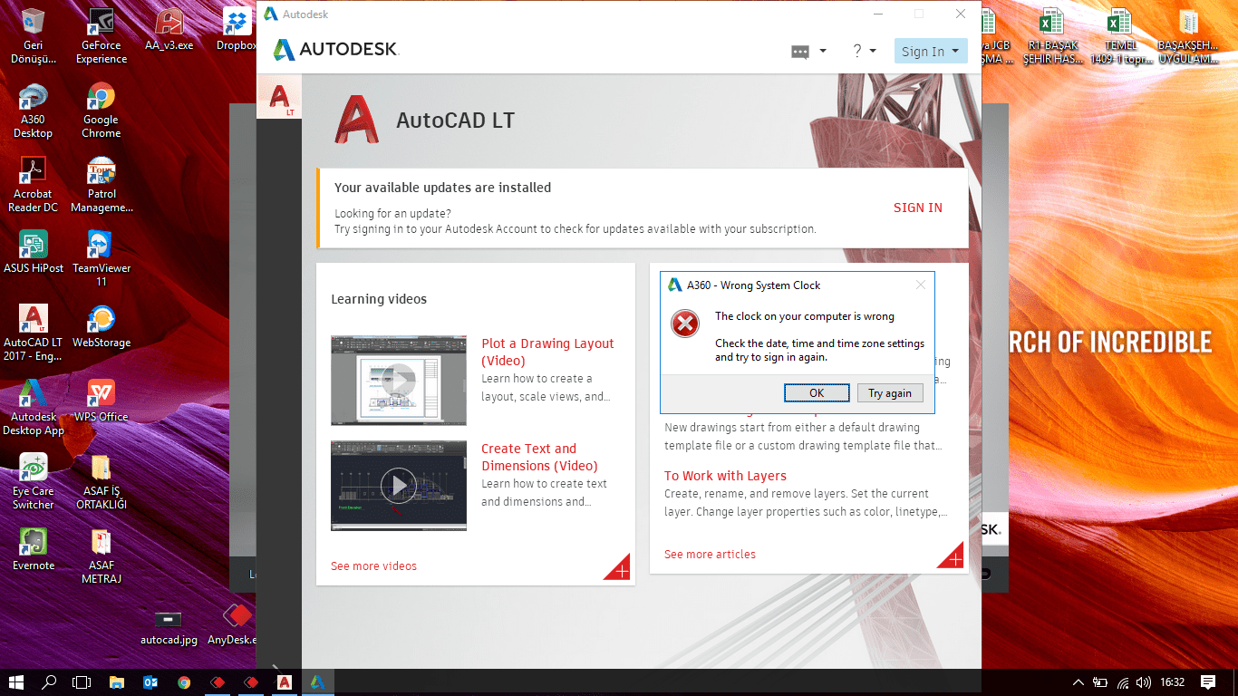 Solved A360 Wrong System clock Autodesk Community