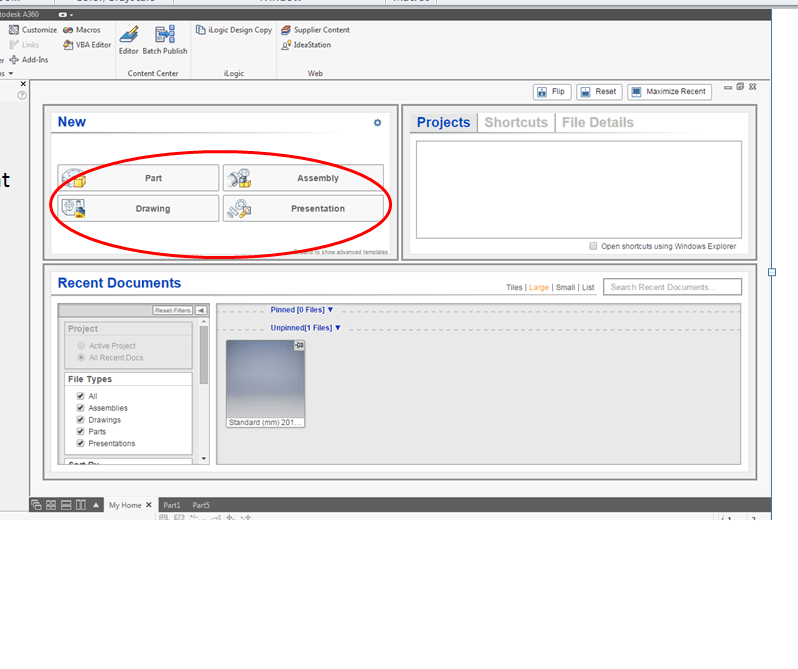 Solved inventor 2017 My Home > advanced menu missing Autodesk Community