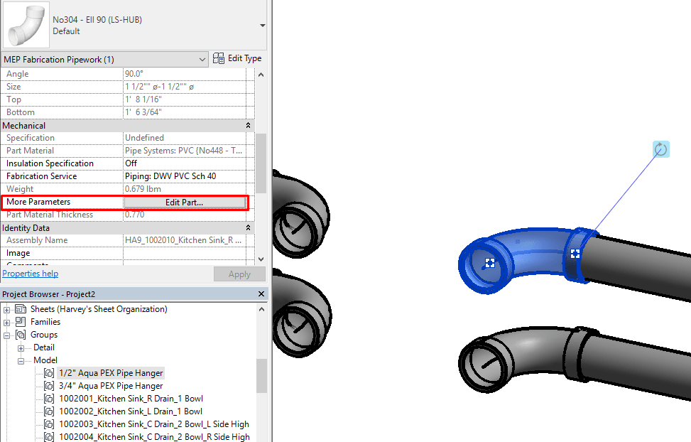 Revit API MEP Fabrication Elbow / Fitting Lengths Autodesk Community