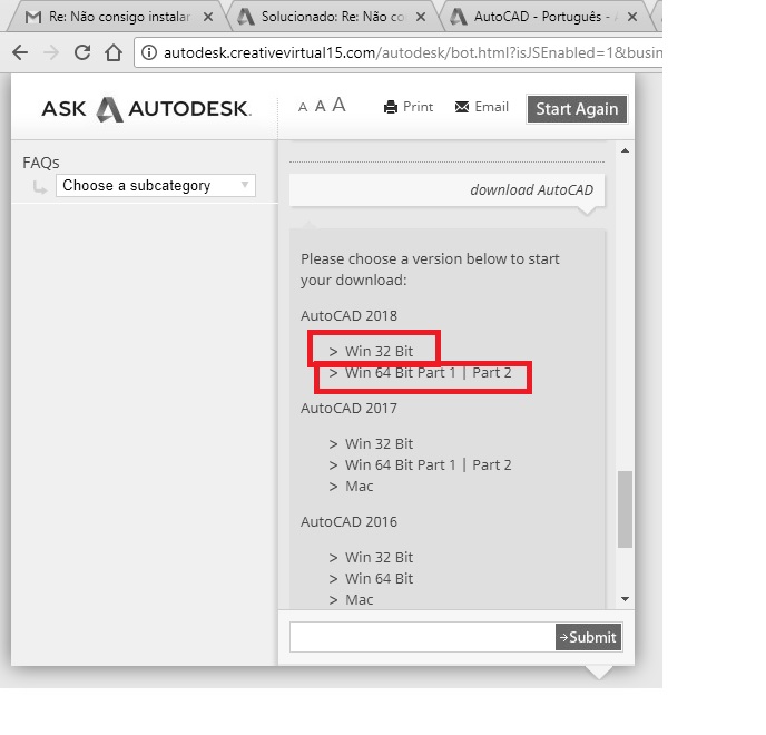 Solucionado Não consigo instalar a versão estudantil do autocad no meu
