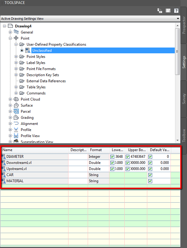 Point File Format parses correctly but doesn't import correctly Page