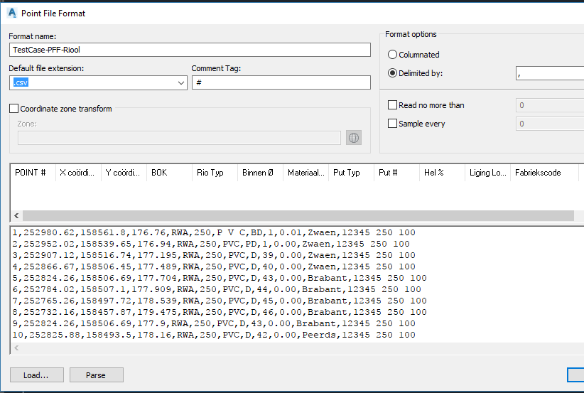 Solved Point File Format files Autodesk Community