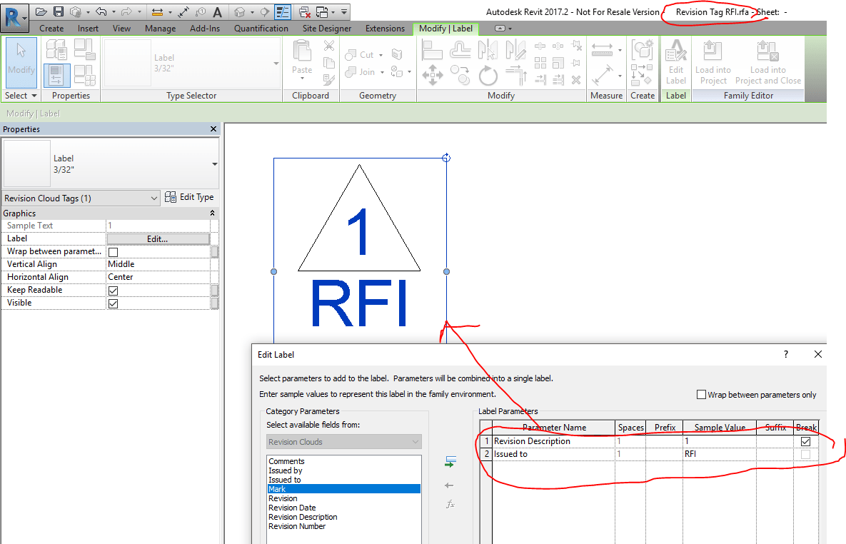 Clouding and tracking revisions to the documents for RFI's Autodesk