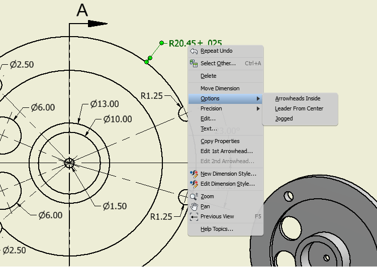 Solved Changing Radius Dimension to Diameter Autodesk