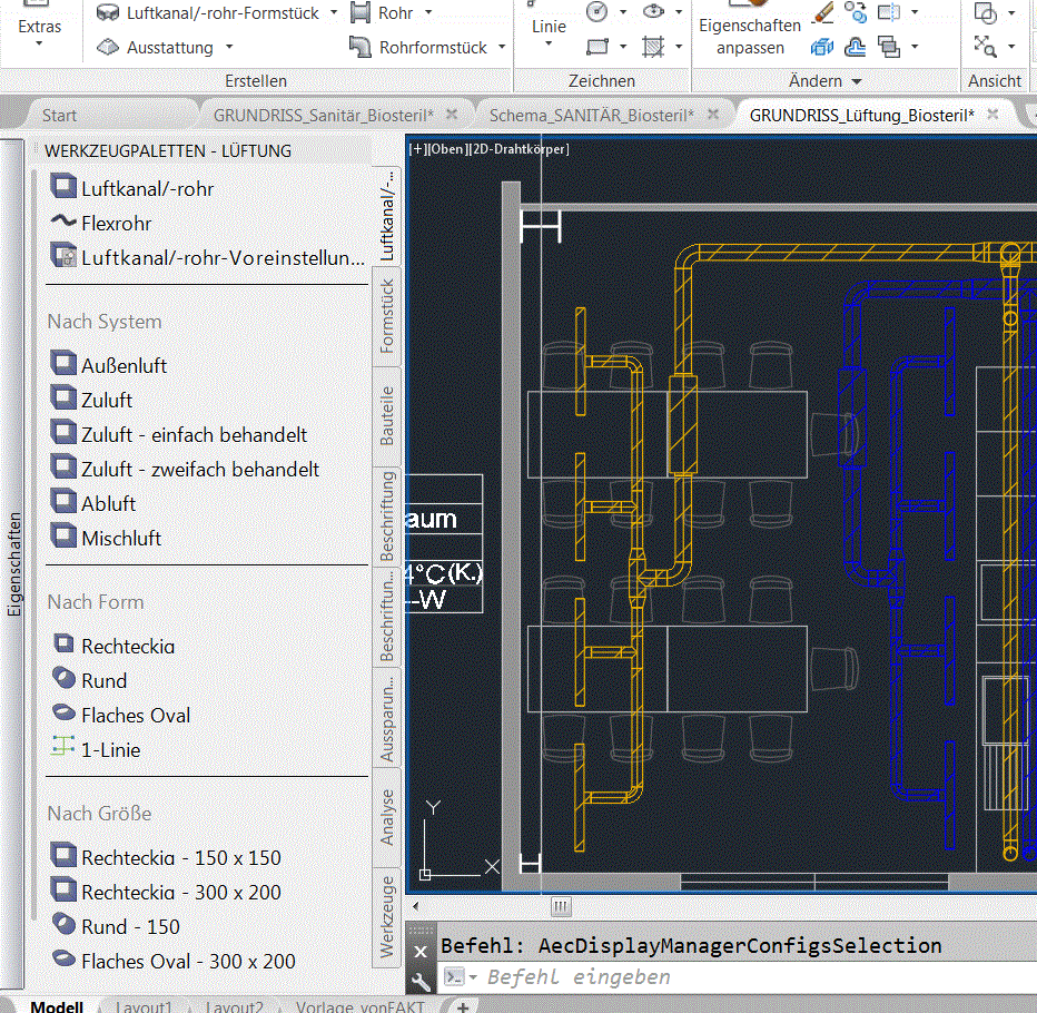 Gelöst AutoCAD MEP 2017 Allgemeine Fragen zu Lüftungseinstellungen