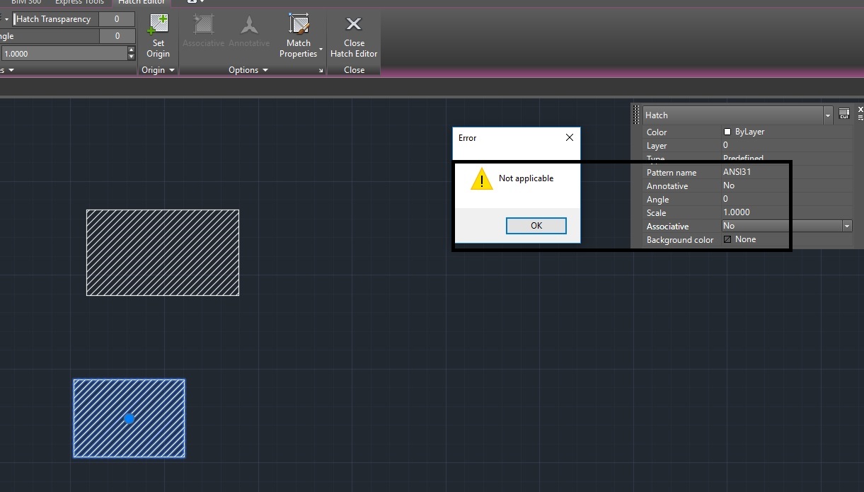 hatch Associative property is disabled Autodesk Community