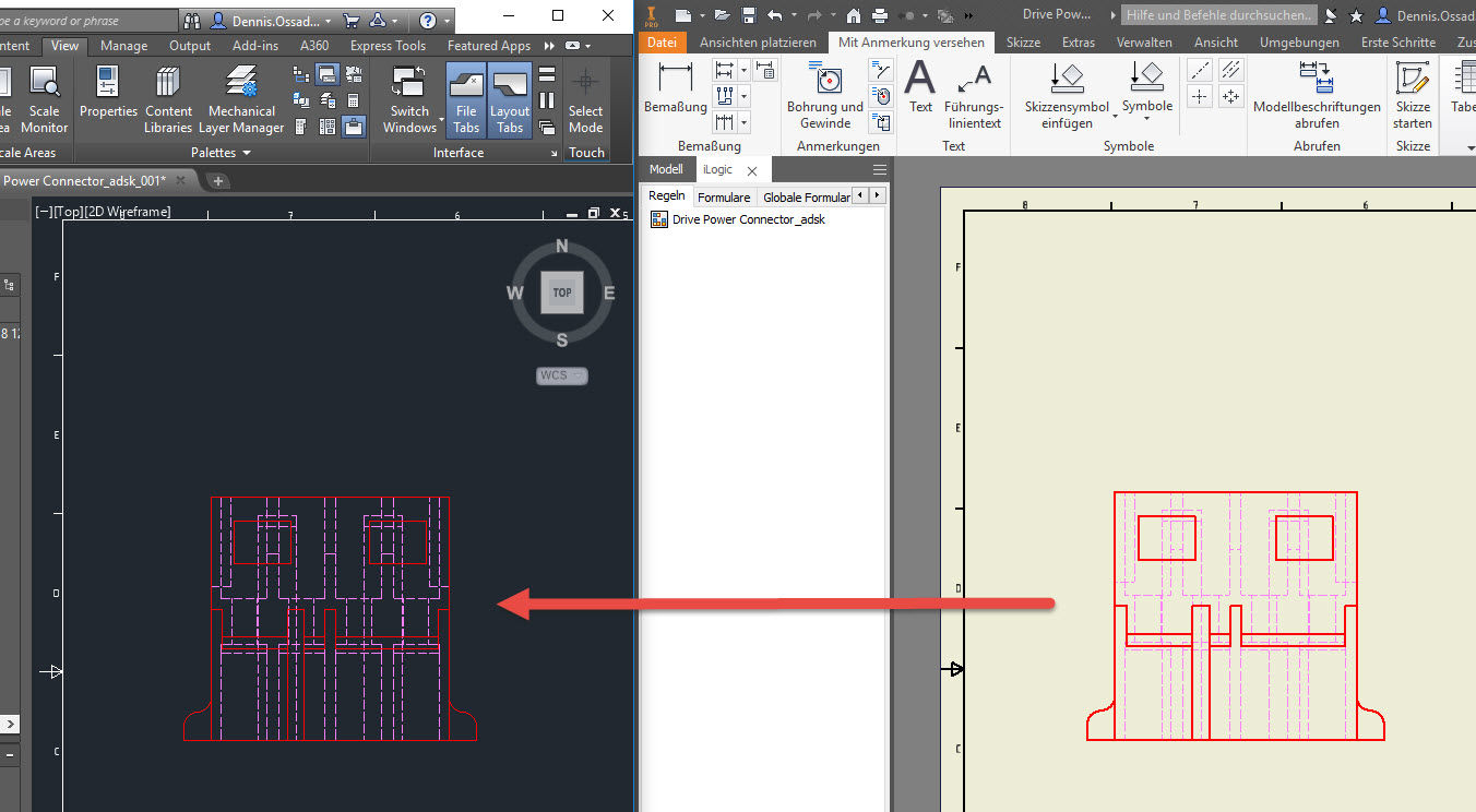 Gelöst AutoCAD DWG aus Inventor nach Import in AutoCAD ohne Farben