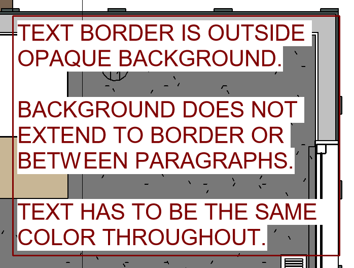 Text Border, Background and Color Autodesk Community