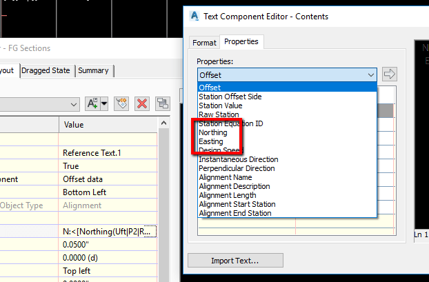 Easting and northing coordinates in Section View Autodesk Community