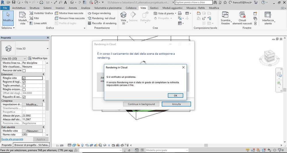 Revit 2018 Cloud render error Student license Autodesk Community