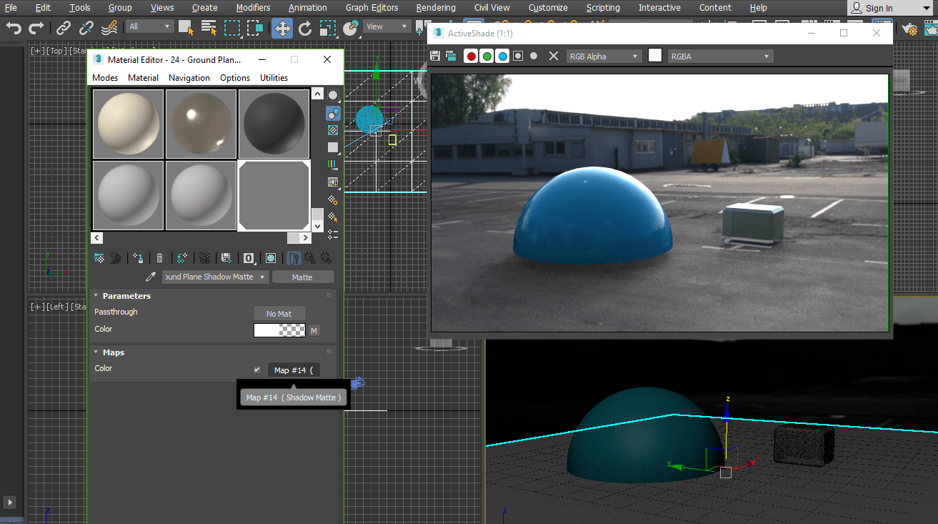 Solved Matte/Shadow material and environment switcher Arnold