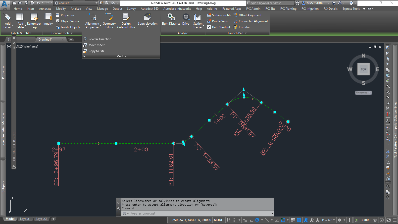 Autocad Civil 3d Create Alignment From Polyline Autocad Design Pallet