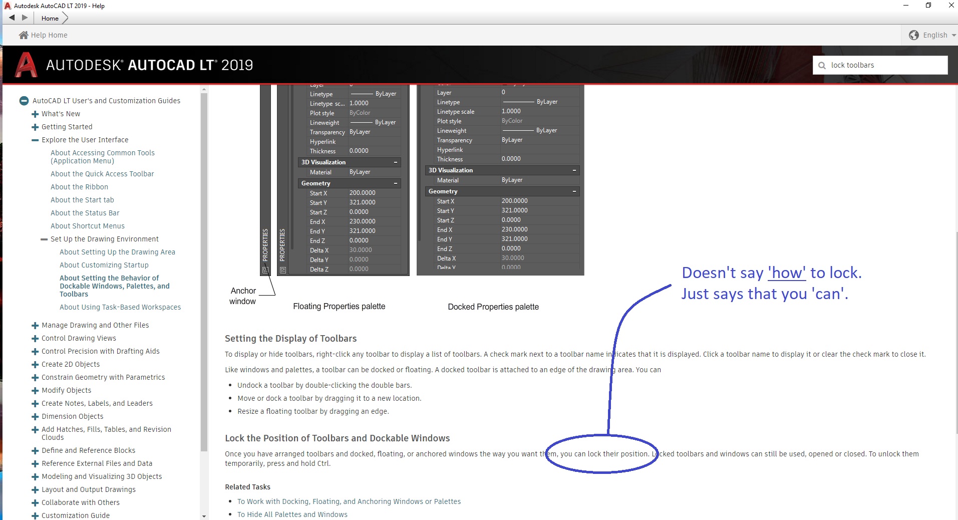 Solved How to Lock Toolbars and Floating ribbons Autodesk Community