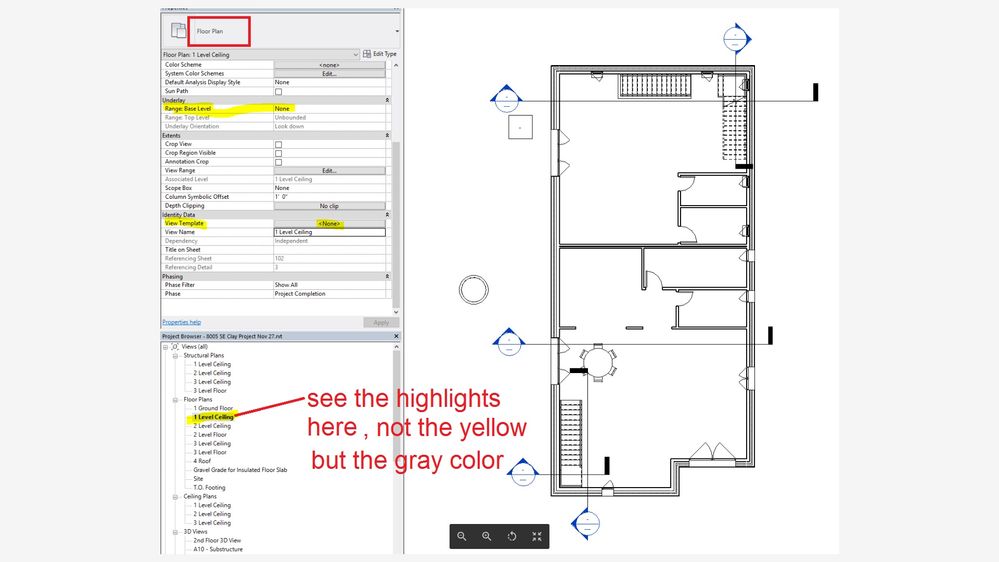 Solved Revit Floor Plan Showing Objects from Floor Above