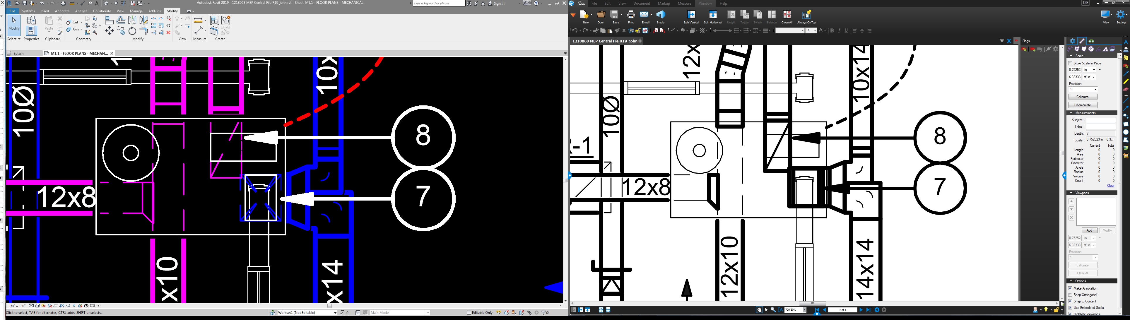 Duct Fittings Not showing as hidden under equipment when PDF'ed